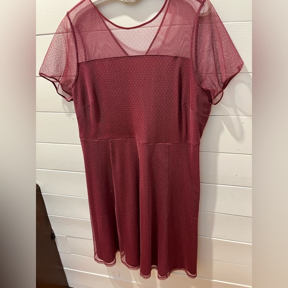 IN EVERY STORY - Sheer Dot Mesh Dress - Size 2X - Picture 4 of 9